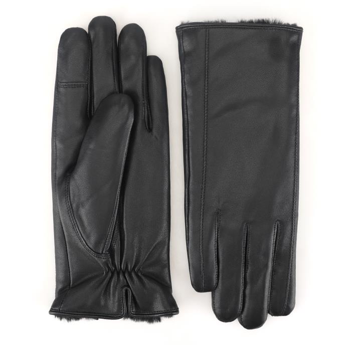 Isotoner® Ladies Leather Glove Black Extra Image 2
